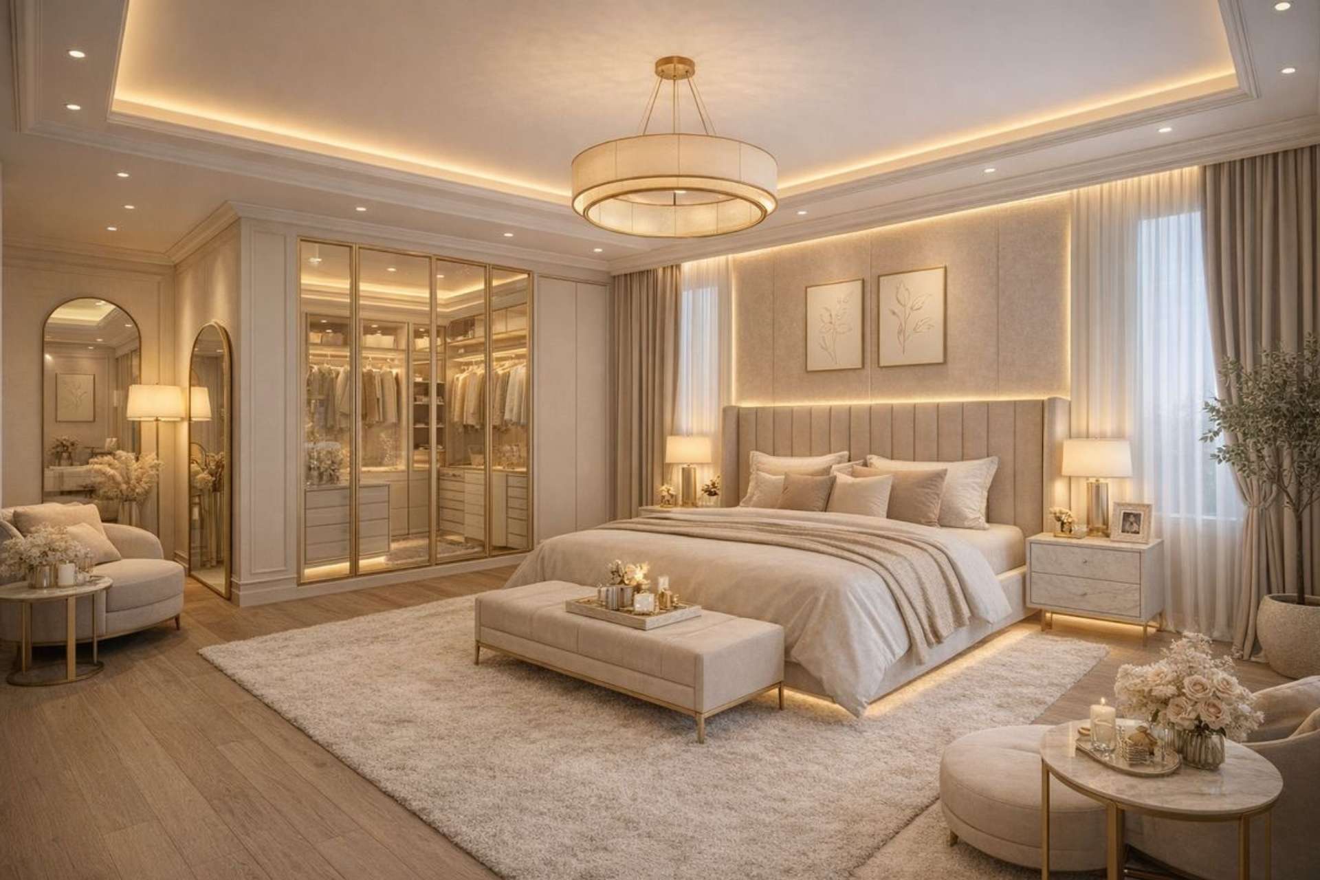 luxury bedroom interior designers Noida