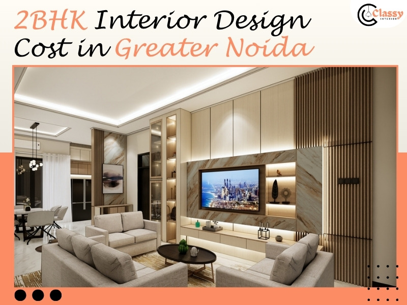 What is the actual 2BHK interior design cost in Greater Noida?