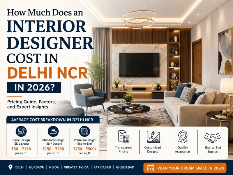 Interior Designer Cost in Delhi NCR in 2026