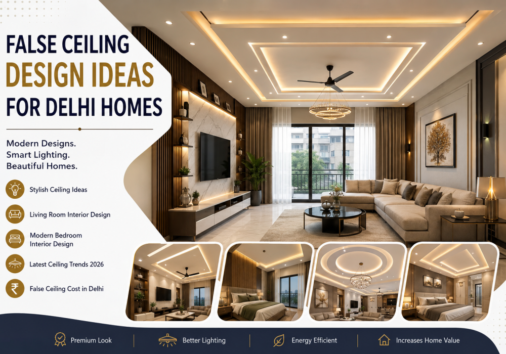 15 Stylish False Ceiling Design Ideas for Delhi Homes in 2026